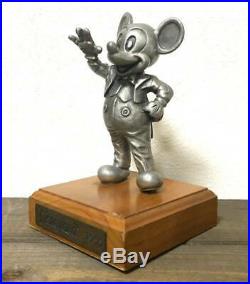 Disneyland Micky Mouse Bronze Statue Figure Made In 1955 16 cm Tall