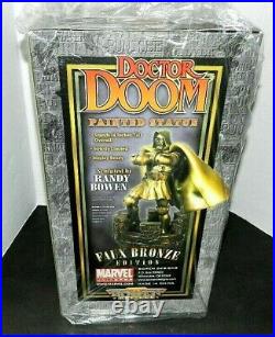 Dr Doom Bowen Statue Faux Bronze Gem Only 155/300 Made New Gem Piece Case
