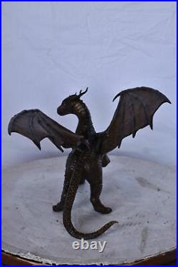 Dragon Standing Made of Bronze, Statue Size 14L x 15W x 12H