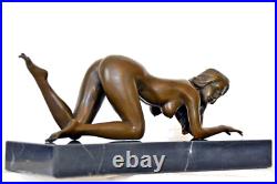 Erotic Bronze Figure Bronze Nude Signed Raymondo on Marble Base