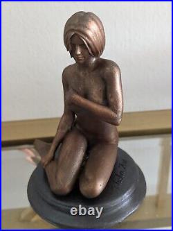 Erotic Statue Figure Couple Bronze Acrylic Colour Painting Resin 18+ MSRP 199