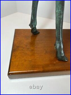 European Art Deco Bronze Statue of a Standing Fawn, 2 feet tall, made in Italy