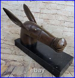 European Bronze Finery Picasso Donkey Hand Made by Lost Wax Method Statue
