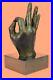 European_Finery_Hand_Made_Hand_Sign_100_Genuine_Figure_Sculpture_Statue_Bronze_01_vacw