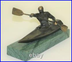 European Made Artwork Nude Female Maiden Canoe Bronze Marble Statue Decor Sale