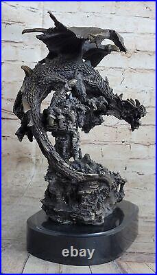 European Made Bronze Zodiac Year Animal Twist Dragon Dragons Loong Ball Gift