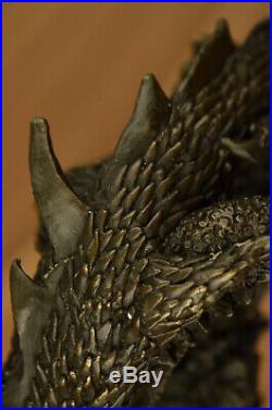 European Made Bronze Zodiac Year Animal Twist Dragon Dragons Loong Ball Statue