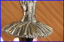 European Made Folk Culture Handmade Old Bronze Brass Statue Ballerina Sculpture