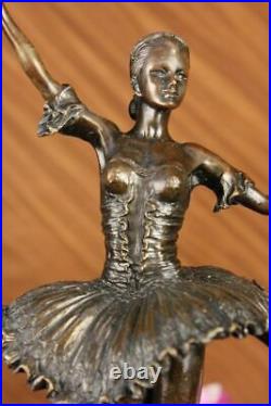 European Made Folk Culture Handmade Old Bronze Statue Ballerina Sculpture Decor