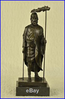 European Made Greek God Saturn Home Office Collectible Bronze Statue Decor Gift