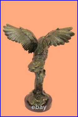 Exclusive Stylised Bronze Owl Hot Cast Statue Bird Figure Cubist Hand Made Sale