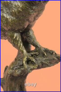 Exclusive Stylised Bronze Owl Hot Cast Statue Bird Figure Cubist Hand Made Sale