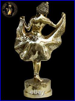 FINE ARTS home decor bronze sculpture figure dancer statue erotic dancer orient