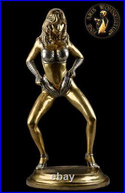 FINE ARTS home decor bronze sculpture figure dolly buster statue woman erotic