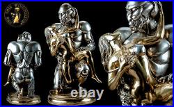 FINE ARTS home decor bronze sculpture figure robo lover statue nude erotic robot