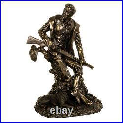 Figurine Veronese Hunter W Dog Polystone Bronze Finish Statue 10 MADE IN ITALY