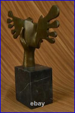 Fine Art Surreal bronze sculpture signed Salvador Dali Hand Made Figurin Statue