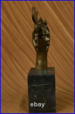 Fine Art Surreal bronze sculpture signed Salvador Dali Hand Made Figurin Statue