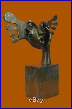 Fine Art Surreal bronze sculpture signed Salvador Dali Hand Made Figurine Statue