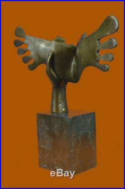 Fine Art Surreal bronze sculpture signed Salvador Dali Hand Made Figurine Statue