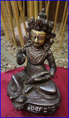 Fine Bronze Statue Jambhala for Wealth + Fertility, 1.8 kg