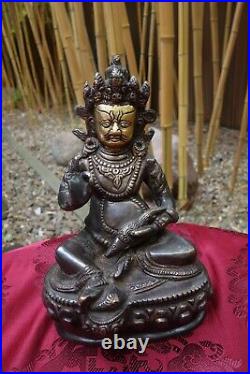 Fine Bronze Statue Jambhala for Wealth + Fertility, 1.8 kg