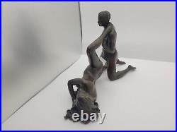 Foundry Bords de Seine 2 Act Figures Man and Woman Bronze Decorative Statue