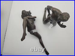 Foundry Bords de Seine 2 Act Figures Man and Woman Bronze Decorative Statue