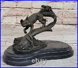 Fox Bronze on Prowl Garden Outdoor Lawn Statue Sculpture made by Lost Wax Method