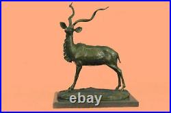 French Art Deco Bronze Statue Figure Gazelle or Deer Hand Made Statue Decorative