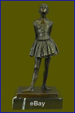 French Bronze Degas Ballerina Girl Statue Figurine Ballet Dancer Hand Made Deal