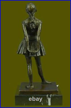 French Bronze Degas Ballerina Girl Statue Figurine Ballet Dancer Hand Made Decor