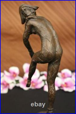 French Hand Made Dancer Signed Chiparus Bronze Sculpture Statue Figurine Hotcast