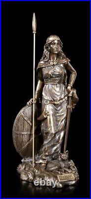 Freya Figure Bronzed Viking Decoration Odin Goddess Warrior Veronese Statue