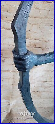 Genuine Bronze Hand Made by Lost Wax Method Indian Man Male Warrior Deco Gift