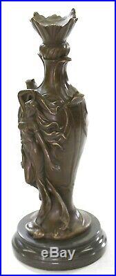 Genuine Bronze Hand Made by Lost wax Method Sexy Female Sculpture Statue Deal