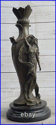 Genuine Bronze Hand Made by Lost wax Method Sexy Female Sculpture Statue Decor