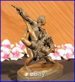 Genuine Bronze Made by Lost Wax Method two Ballerina Dancers Sculpture Statue