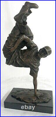 Genuine Bronze The Hip-hop Boy Dancing Hand Made Carving Statue Sculpture Sale