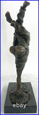 Genuine Bronze The Hip-hop Boy Dancing Hand Made Carving Statue Sculpture Sale