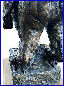 Gib Singleton Bronze Sculpture The Pony Express Signed 1 / 25 FIRST ONE MADE
