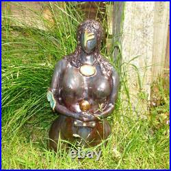 Goddess Freya Statue, Lrg Hand made Ceramic 29cm, Beautiful, One off & Signed