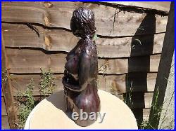 Goddess Freya Statue, Lrg Hand made Ceramic 29cm, Beautiful, One off & Signed