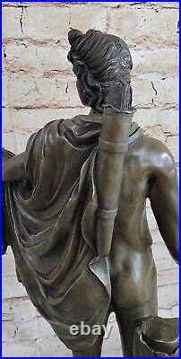 Greek God Apollo Belvedere Nude Real Bronze Sculpture Hand Made Figurine