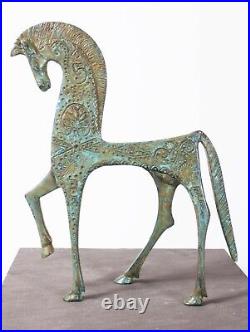 Greek Horse Statue in Bronze Made in Europe 20CM / 7.9