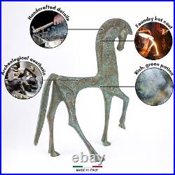 Greek Horse Statue in Bronze Made in Europe 20CM / 7.9