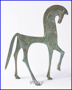 Greek Horse Statue in Bronze Made in Europe 20CM / 7.9