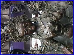Green tara Bronze Statue 48 cm 10 kg Hand made Nepal 18