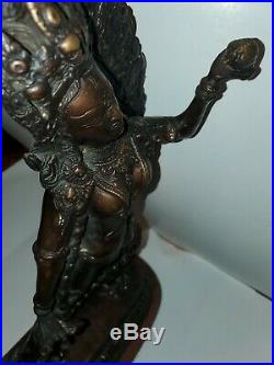 HINDU Bronze God Godess- late 18 century standing at 18 INCHES. MADE IN INDIA