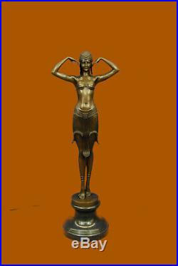 Hand Made 100% Bronze Statue Abstract Home Art Deco Nouveau Figure Gia Sculpture